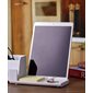 Desktop Organizer with USB Phone Stand white