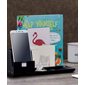 Desktop Organizer with USB Phone Stand black