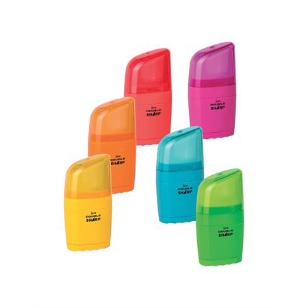 Taille-crayons SERVE double & Efface - Néon