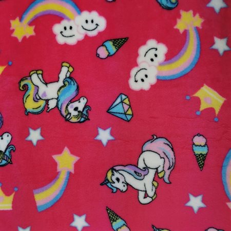DOUDOU SIESTE LICORNES (FUSHIA)