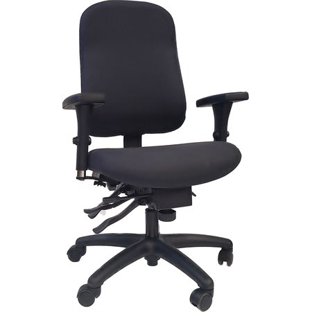 CHAISE ERGO. TOP DOSSIER HAUT NOIR