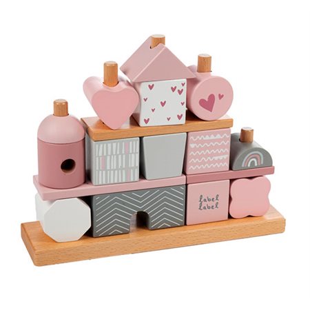 Stacking Blocks House - Pink