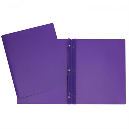 DUO-TANG PLASTIQUE MAUVE