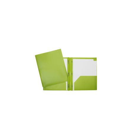 Portfolio plast. attaches et pochettes vert pâle
