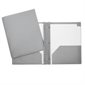 Portfolio plast. attaches et pochettes gris