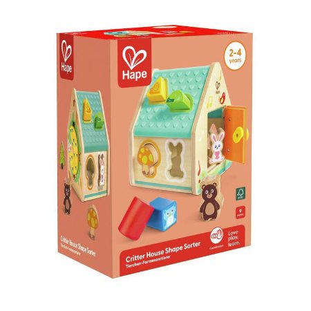 Maison trieuse de formes – les amis de la forêt, HAPE