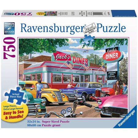 Casse-tête Retrouvailles chez Jack's, Ravensburger, 750 pièces larges