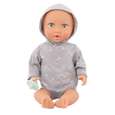 LullaBaby - Poupée nouveau-né 35.5 cm avec tenue une-pièce