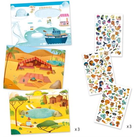 Décalcos  /  Savane, désert et Pôle Nord