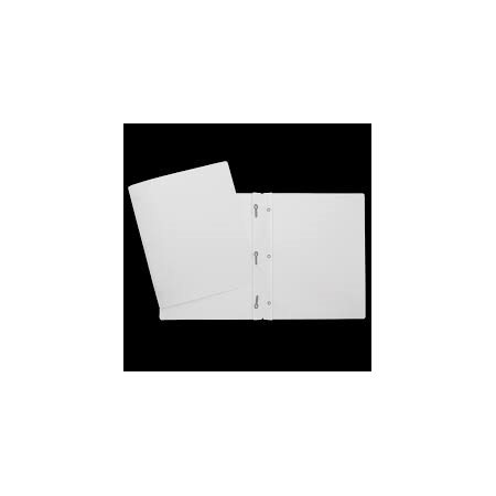 Portfolio plast. attaches et pochettes blanc