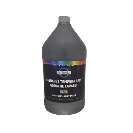 Gouache lavable 3.78L  avec pompe,  Noir