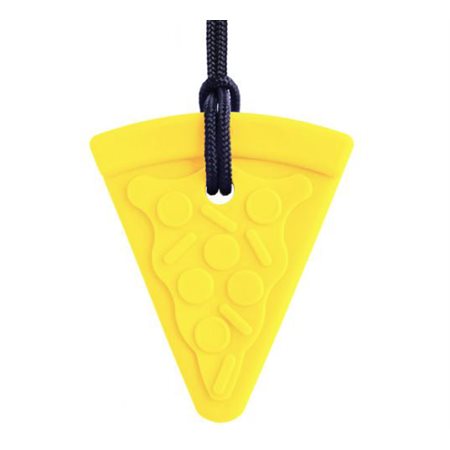 Pizza Textured Chew Necklace - Yellow Standard